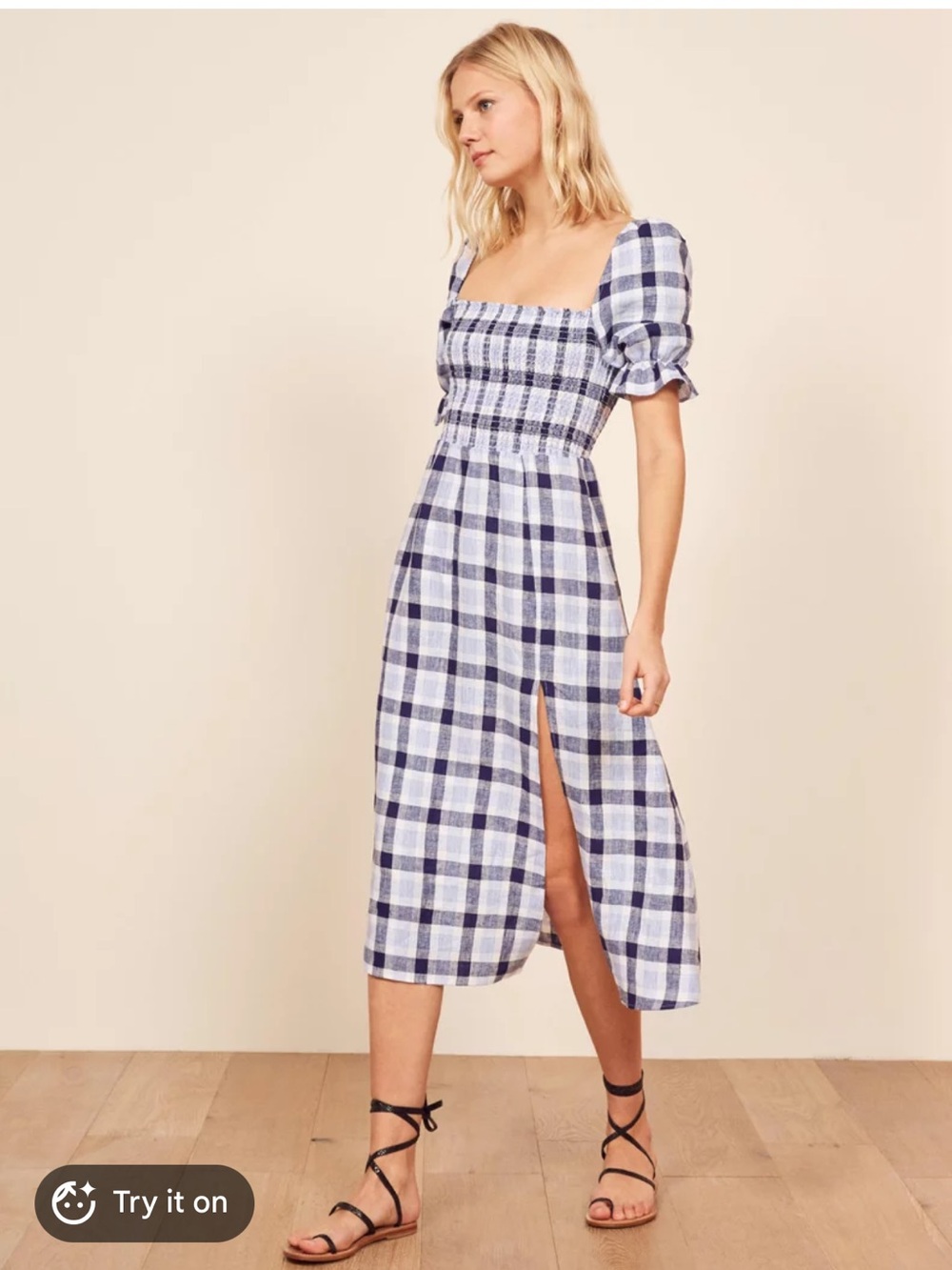 Reformation - Marbella linen midi dress